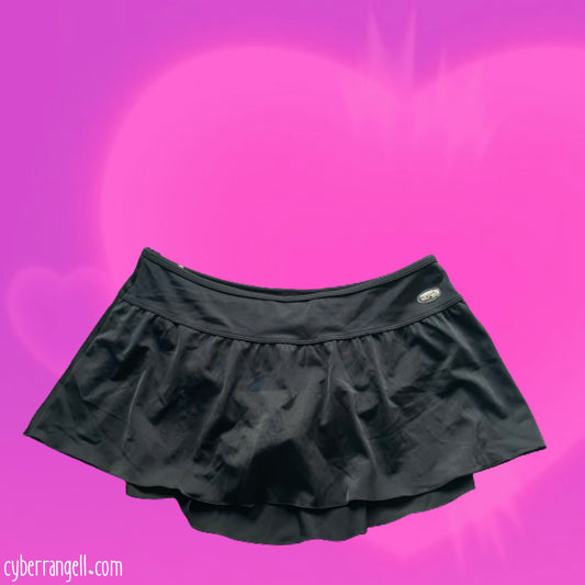 Bather material flowy mini skirt