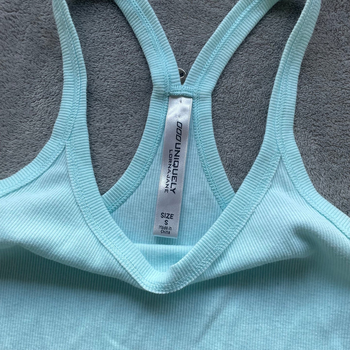 Lorna Jane blue racerback tank top