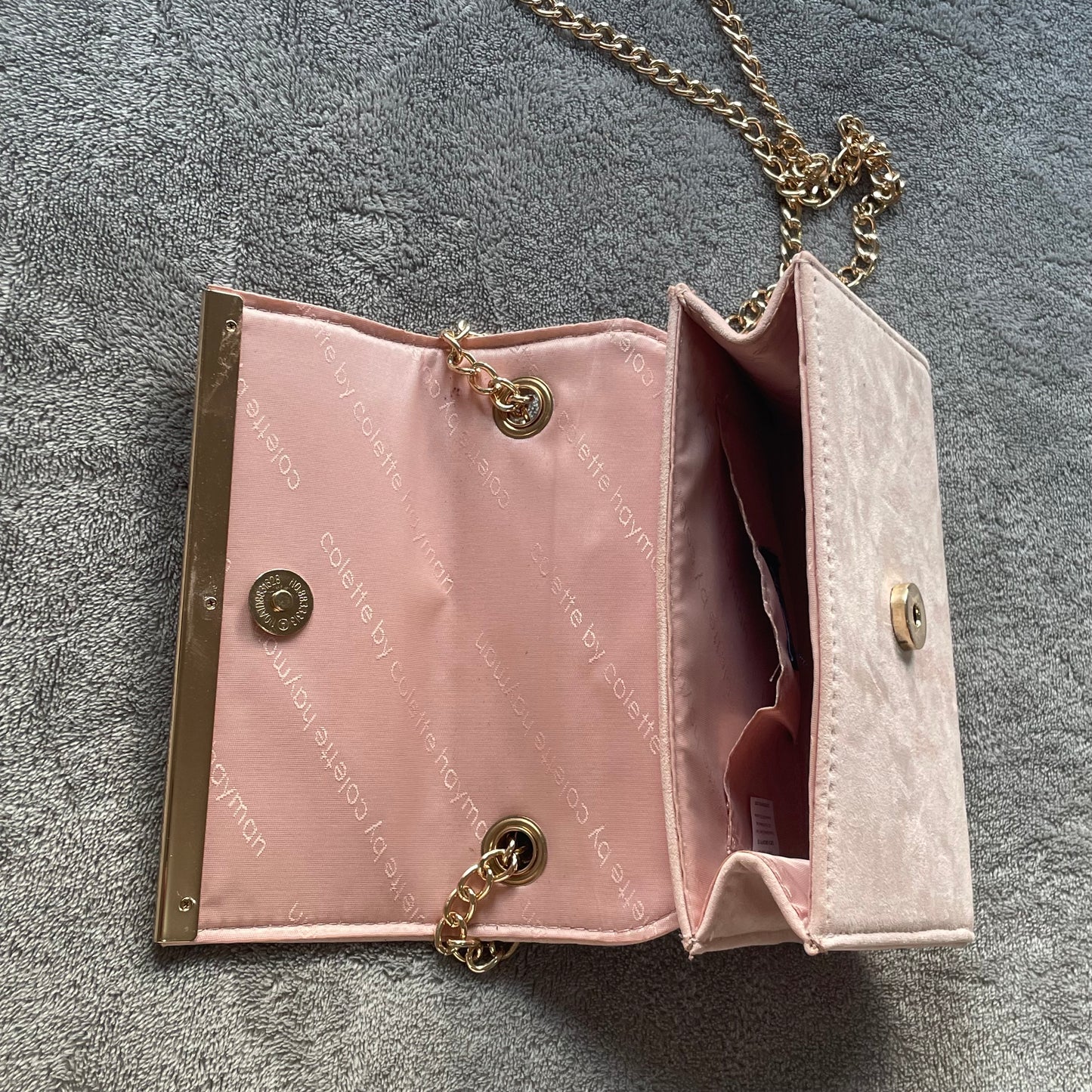 Pink crossbody bag