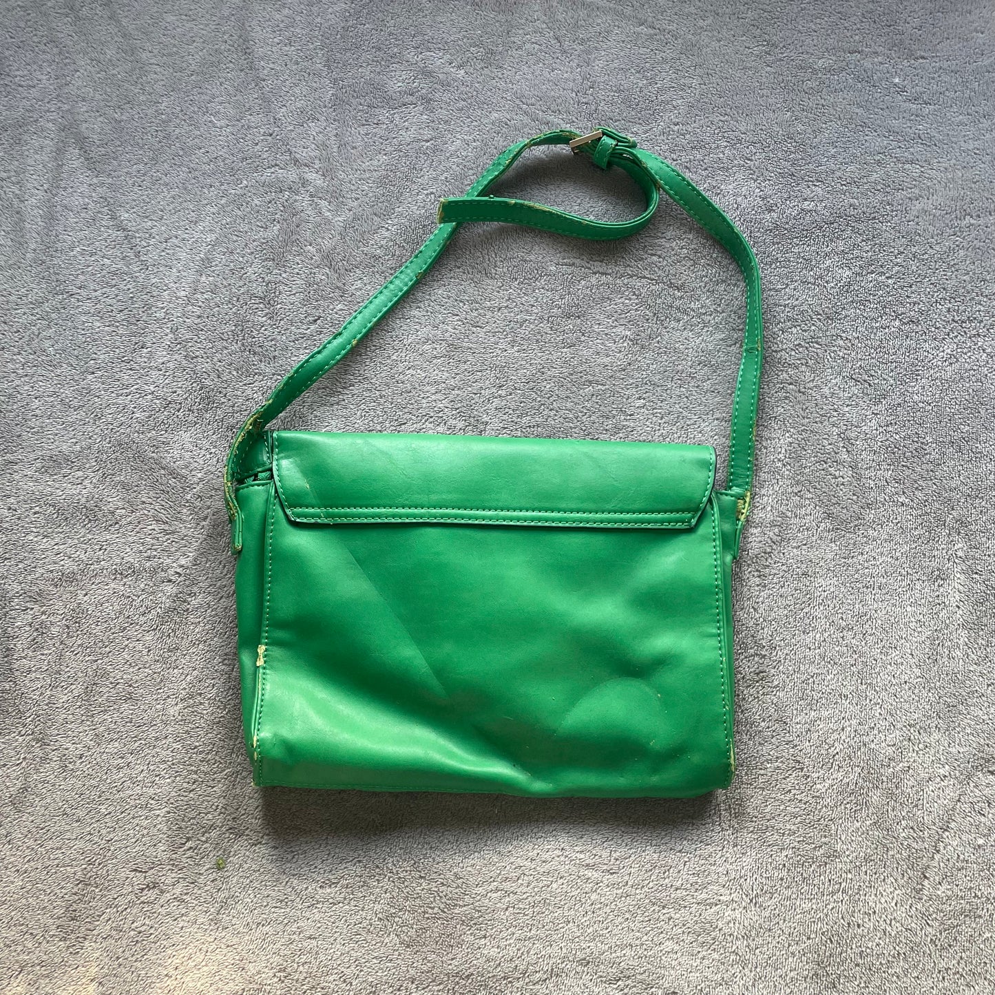 Green satchel mini bag