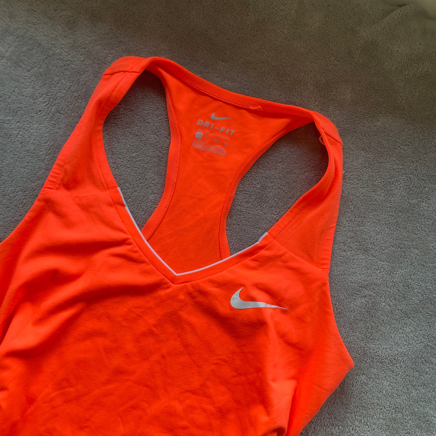 Nike orange racerback tank top