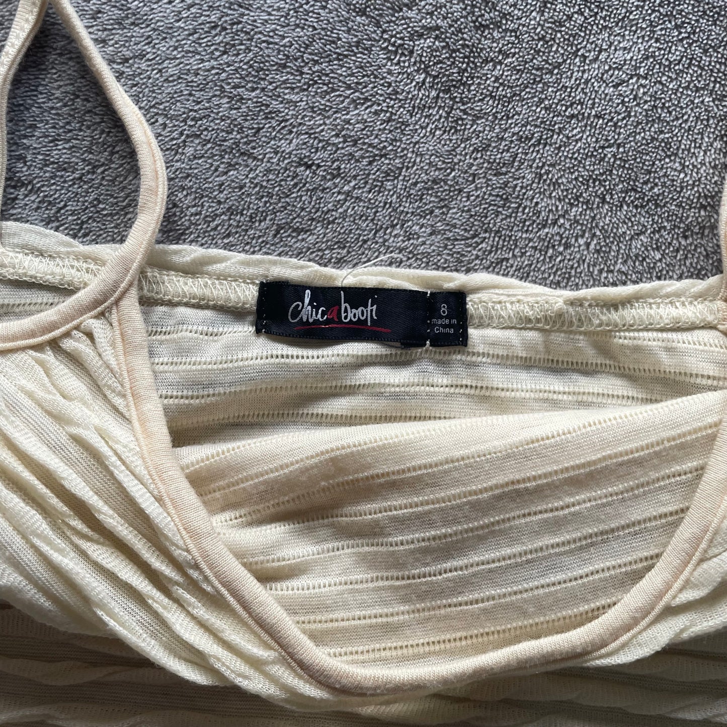 Chic Booth beige cami top