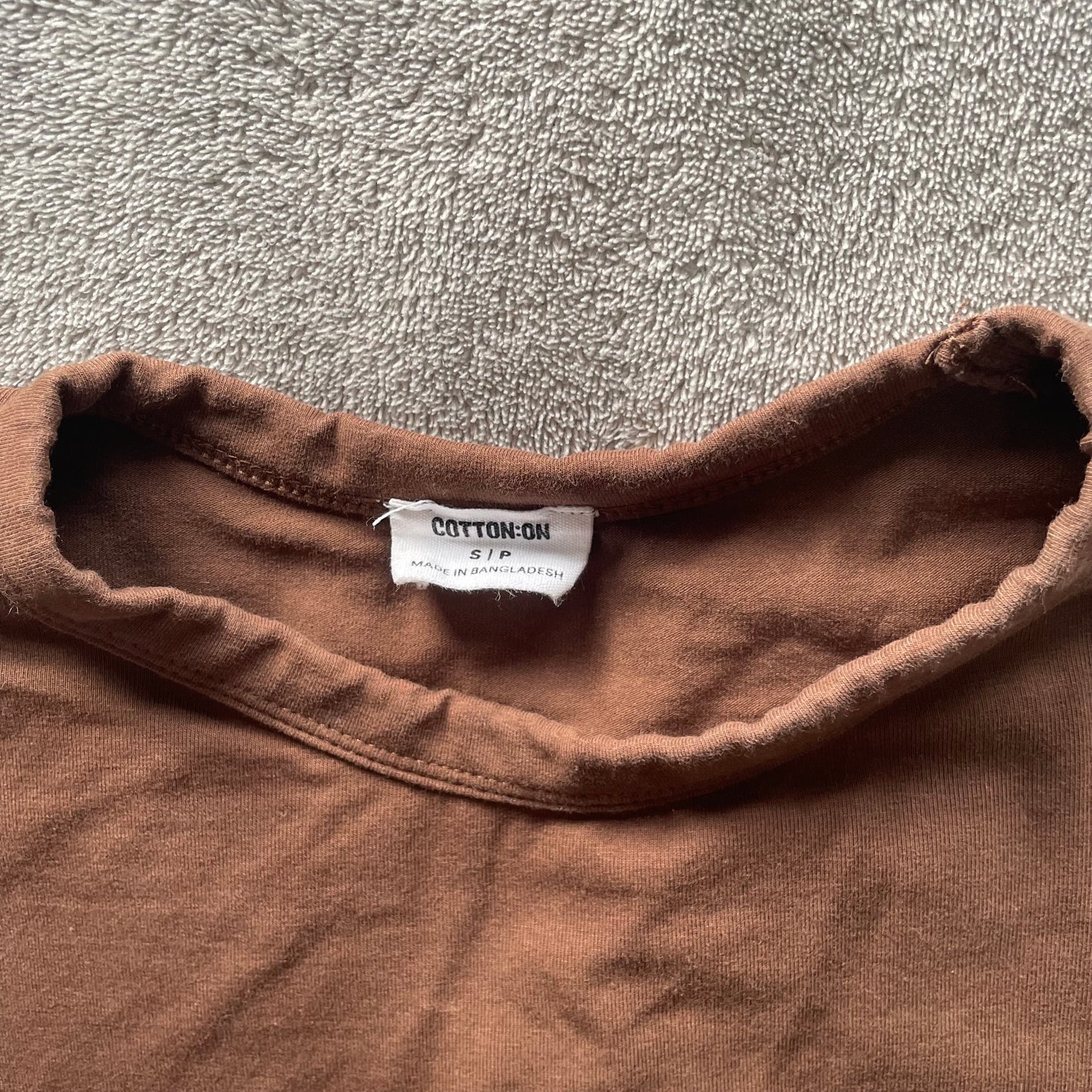 Cotton On brown baby tee