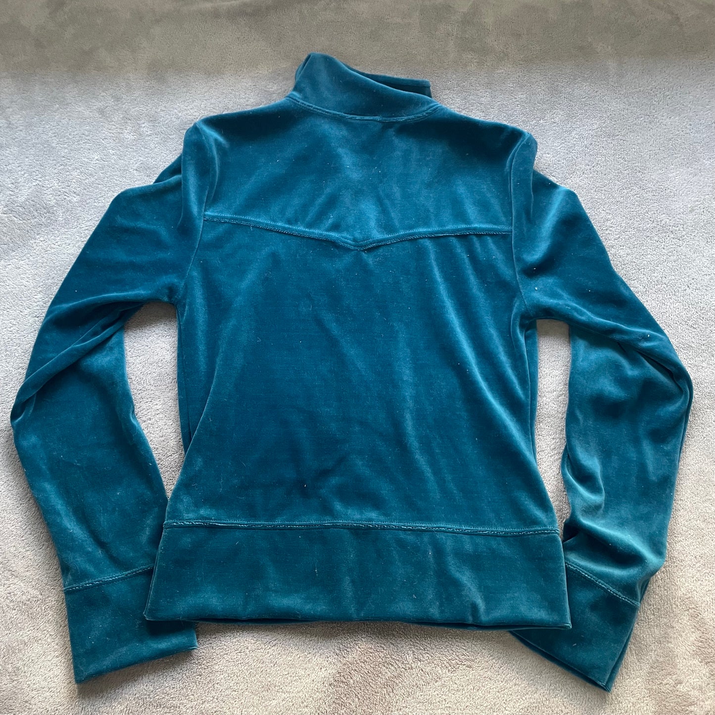 Blue velour jumper