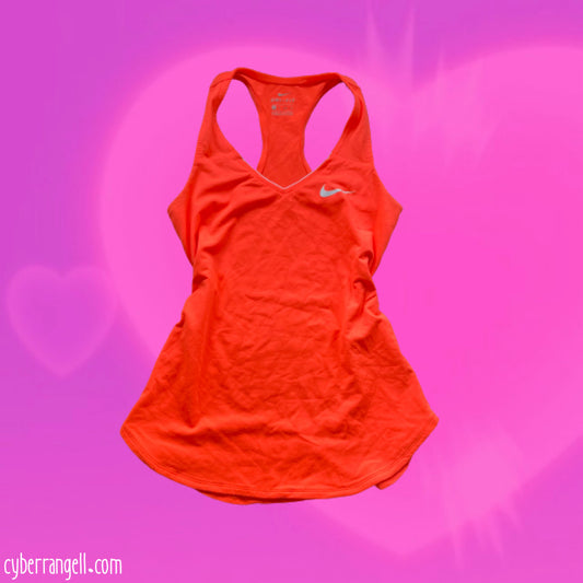 Nike orange racerback tank top