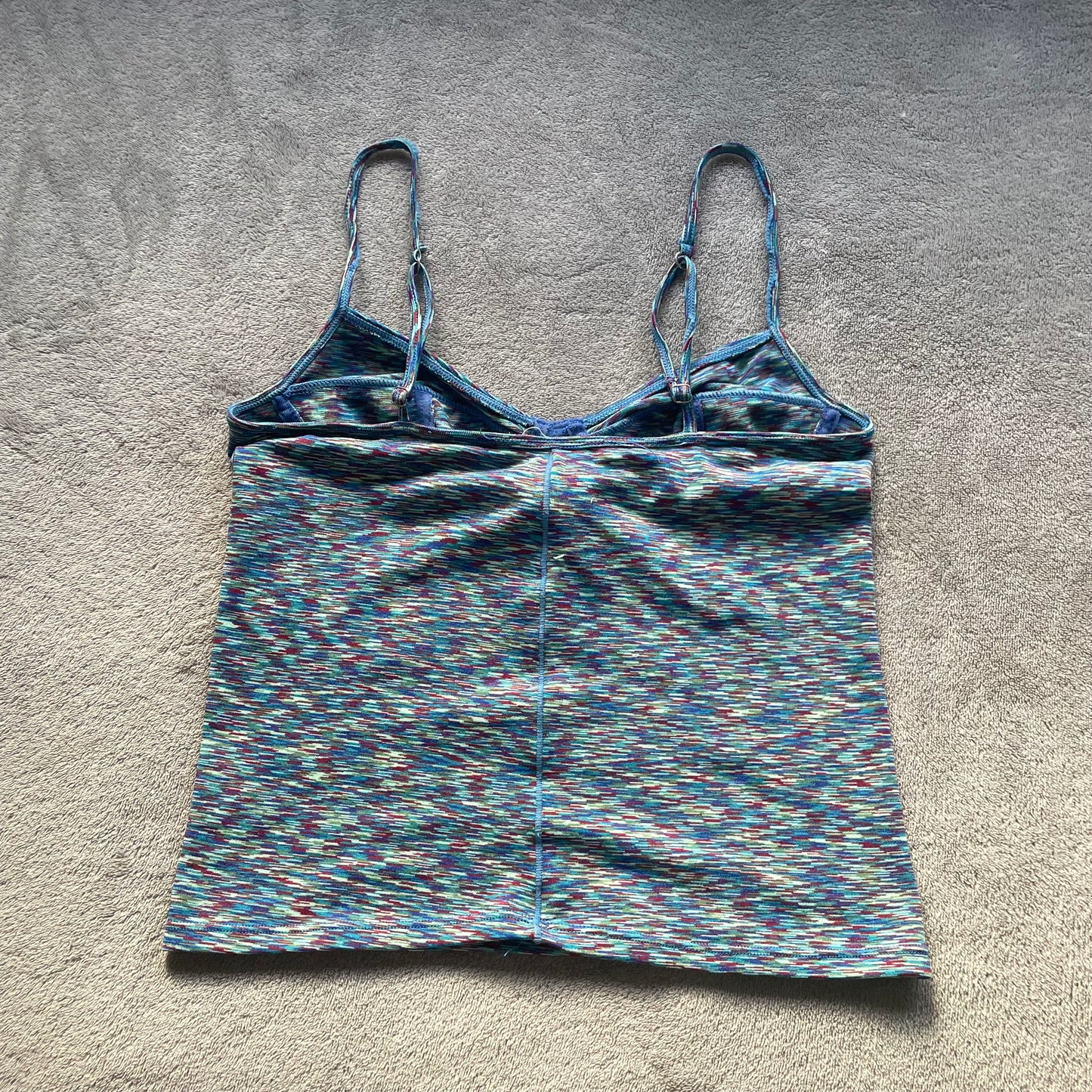 Blue multicoloured tank top