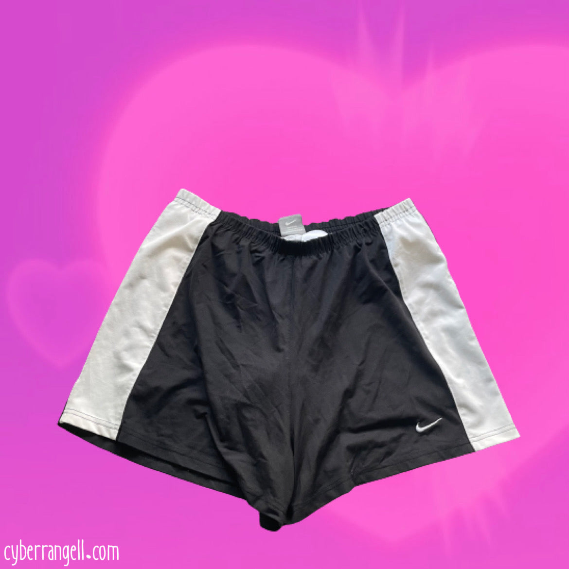 Nike black and white sport shorts