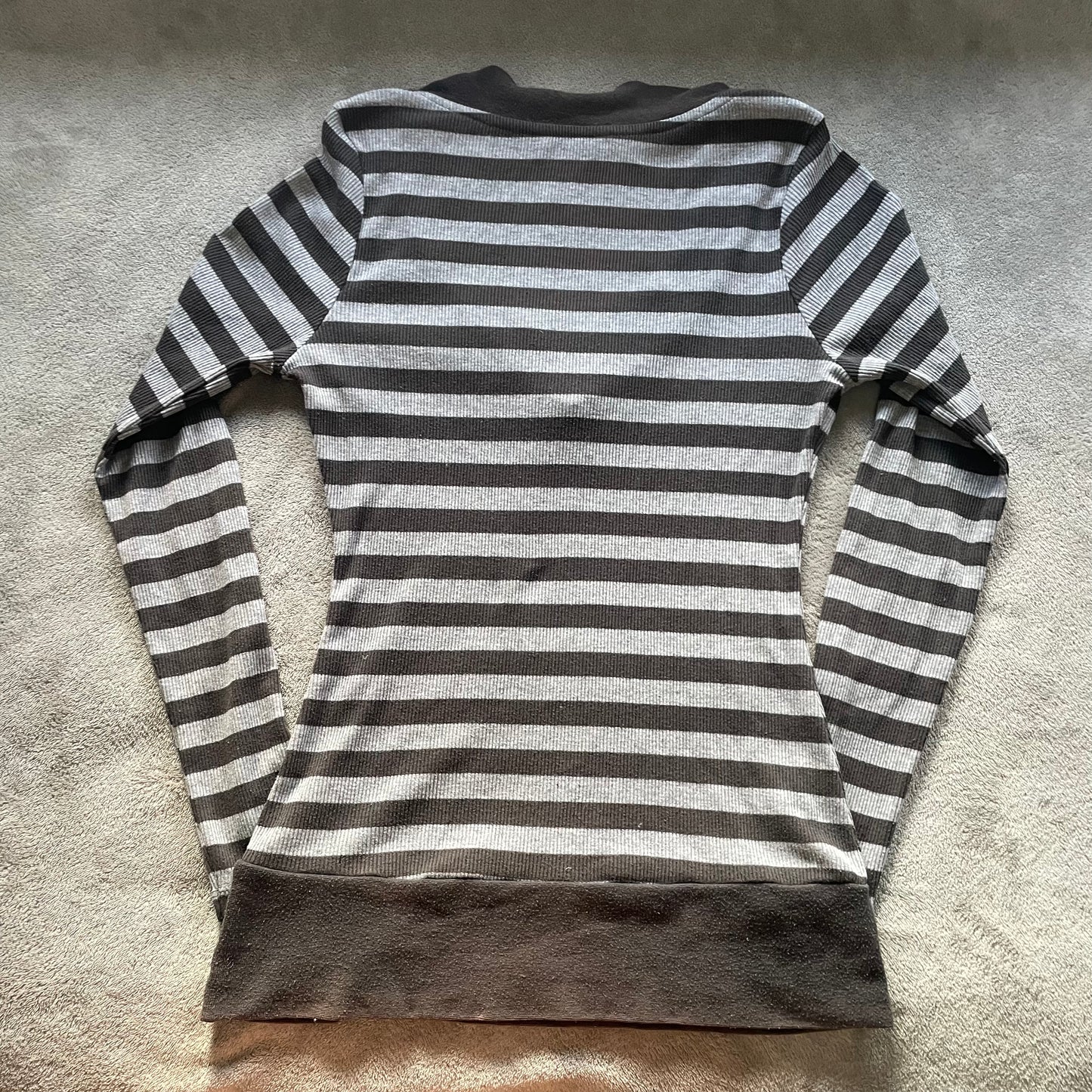 Striped long sleeve top