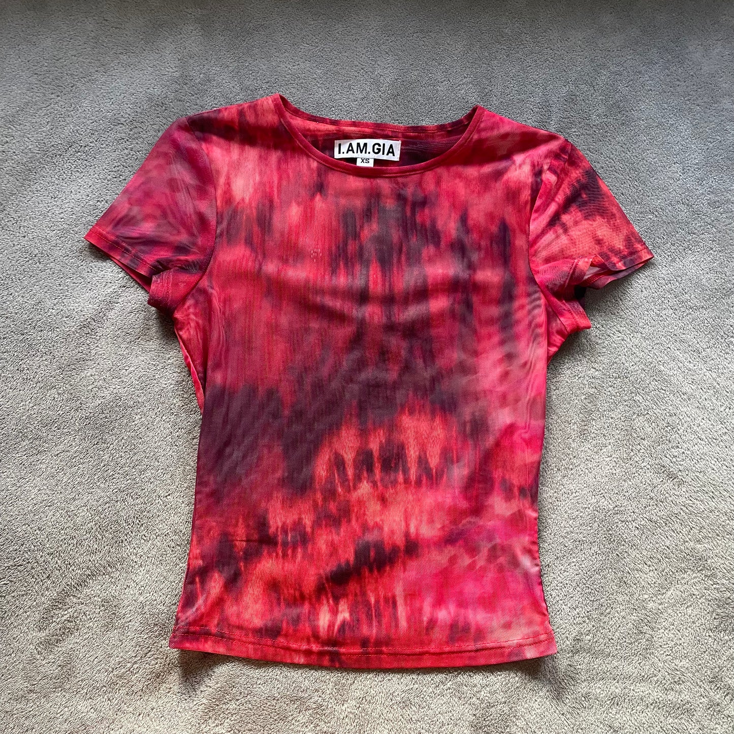 Iamgia ari tee red burnout