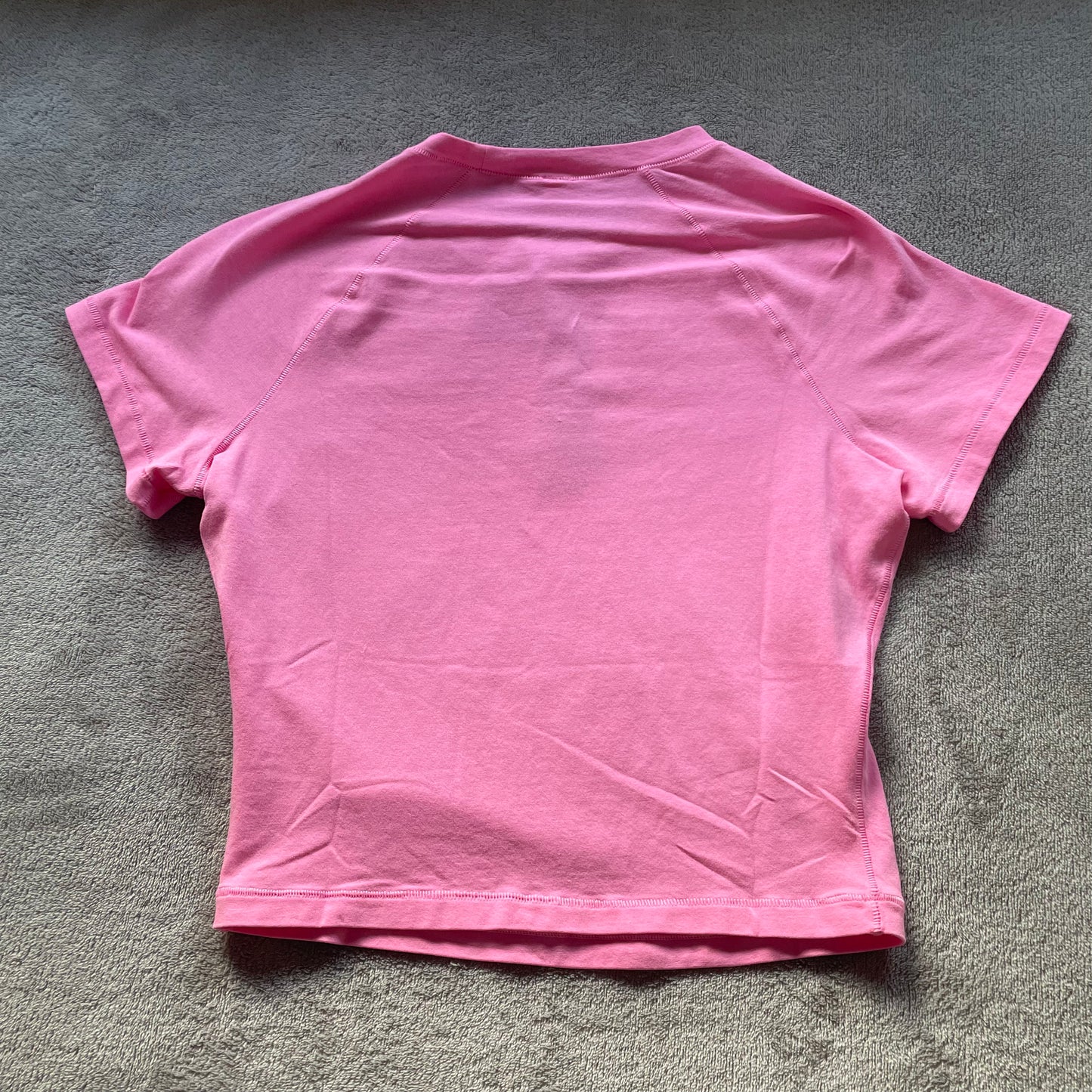 Skims new vintage crop tee in bubblegum