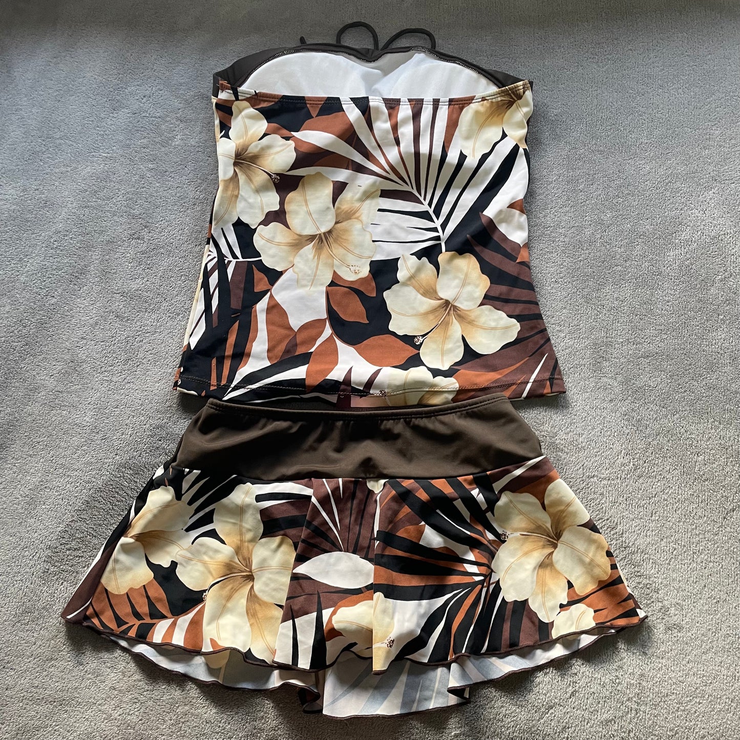 Hawaiian print bather set