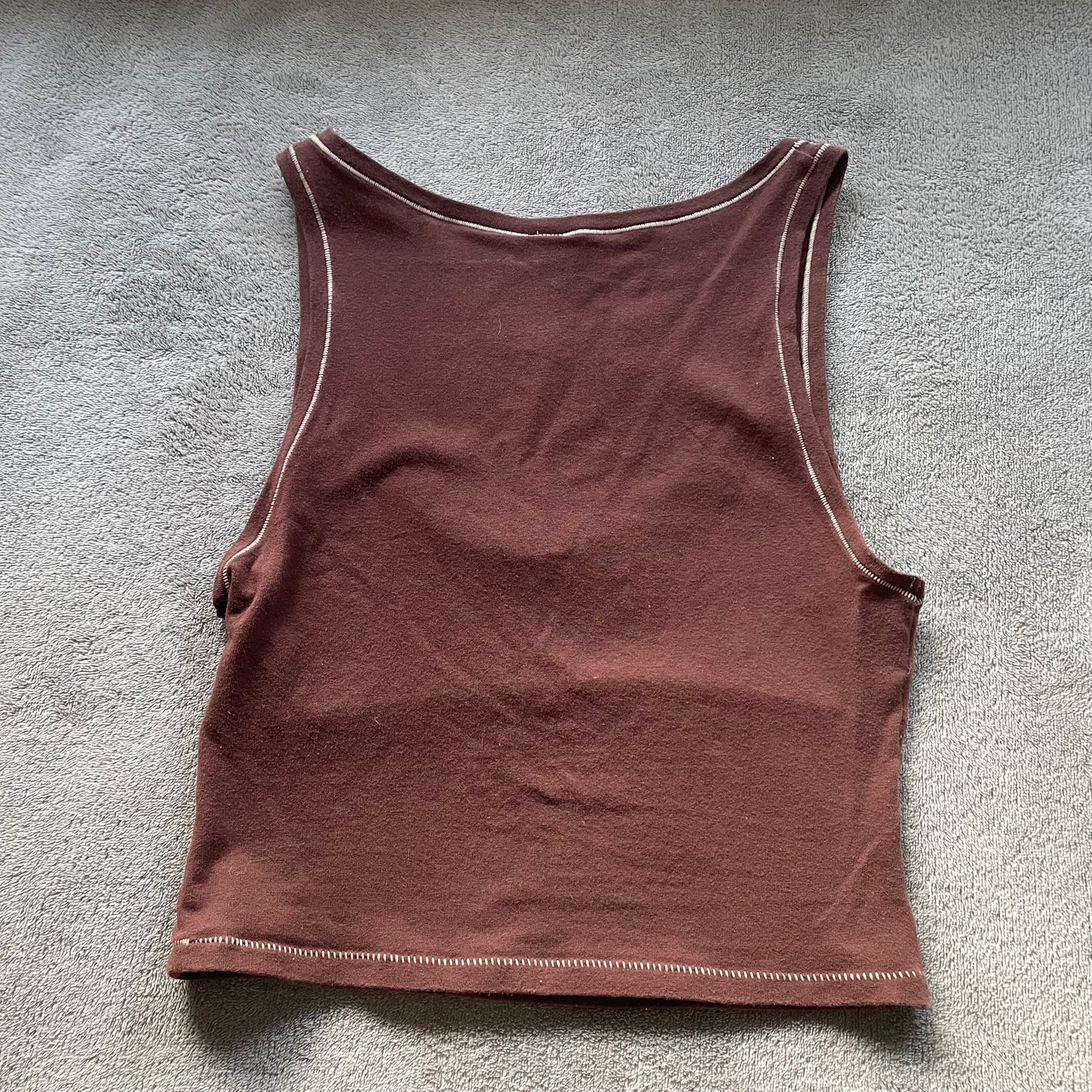 Skims cotton jersey tank chocolate