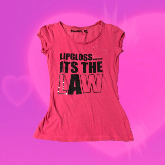 Lipgloss… it’s the law graphic tee