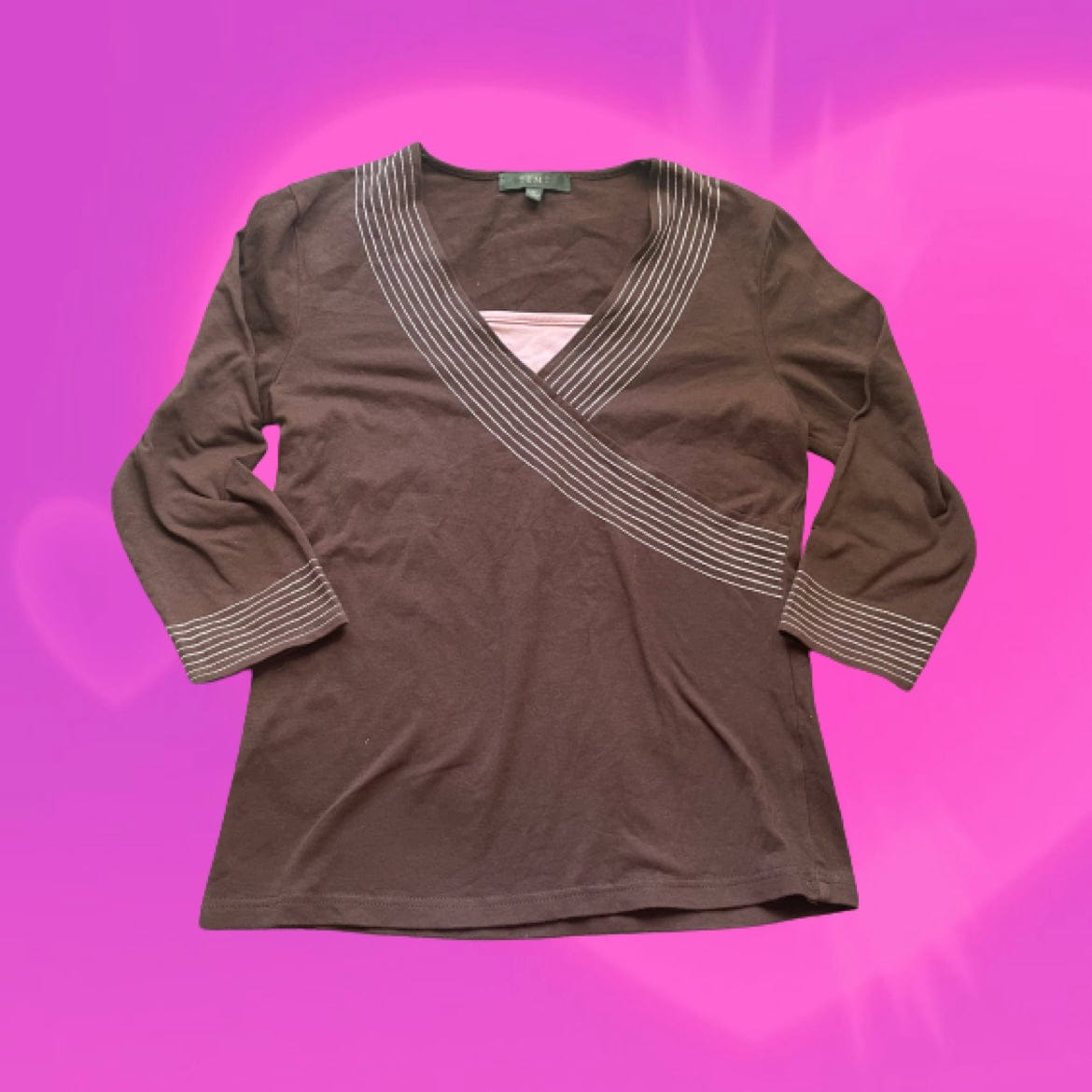 Temt brown and pink long sleeve