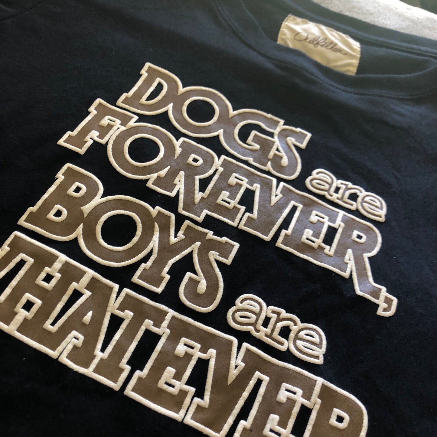 Dogs are Forever, Boys are Whatever graphic tee