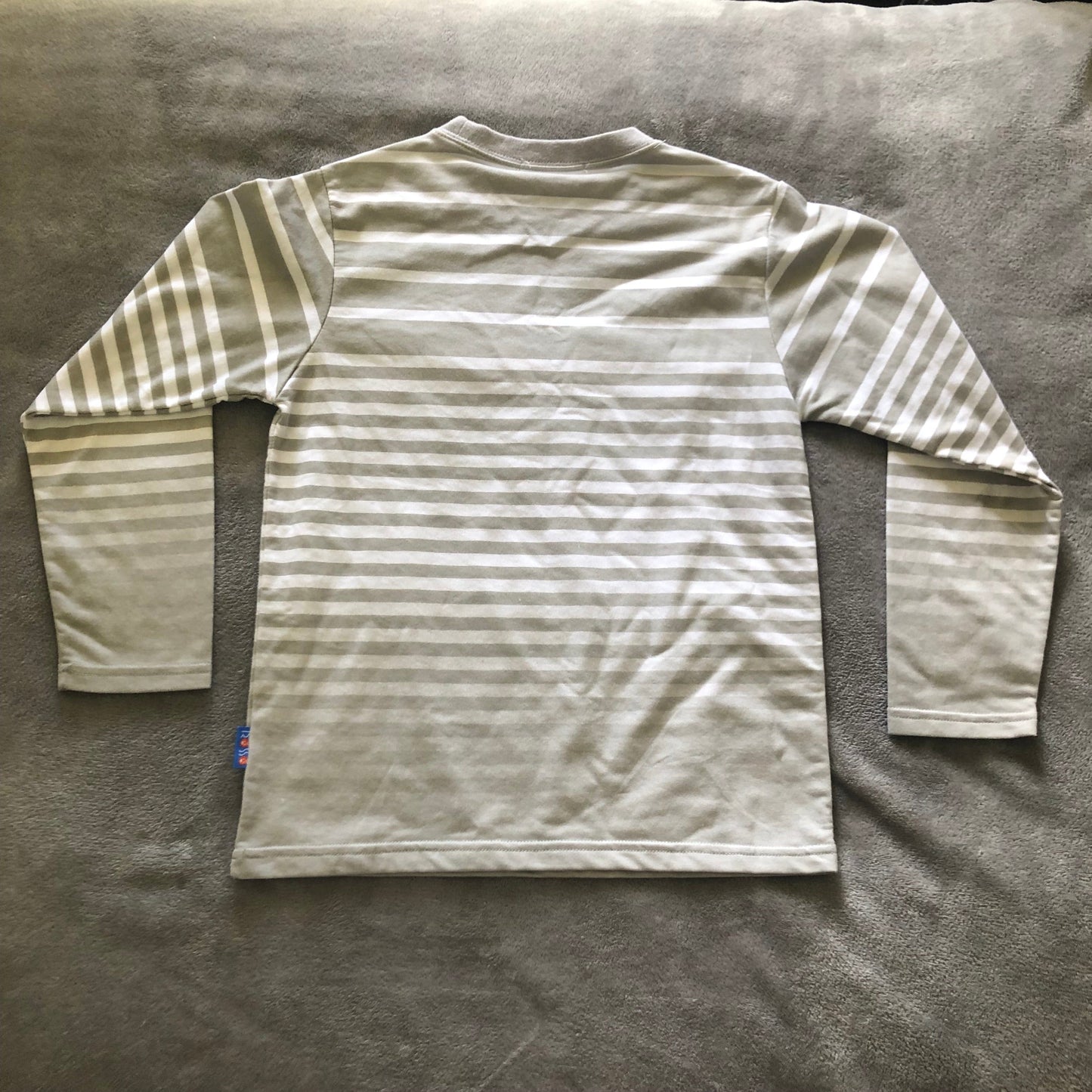 Music striped graphic long sleeve