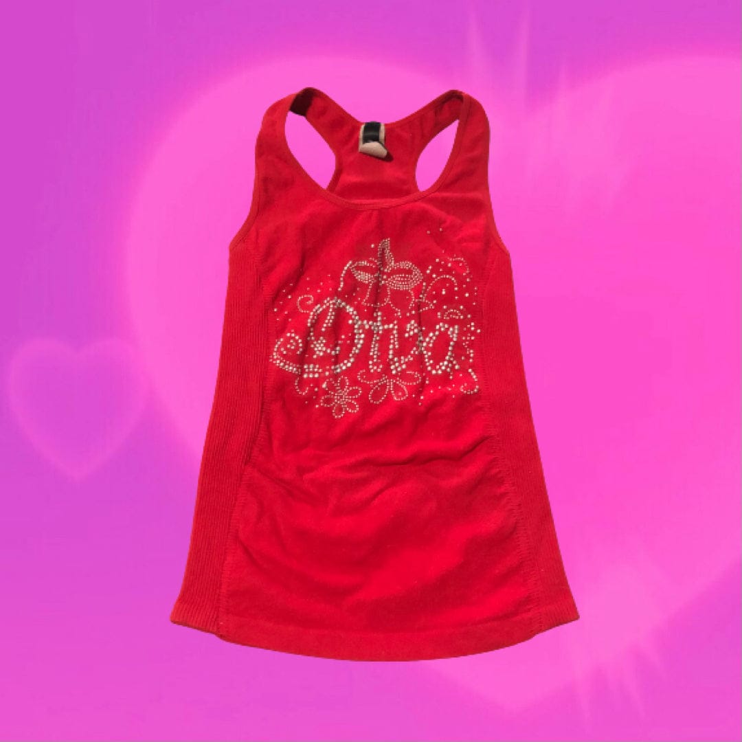 DIVA rhinestone tank top