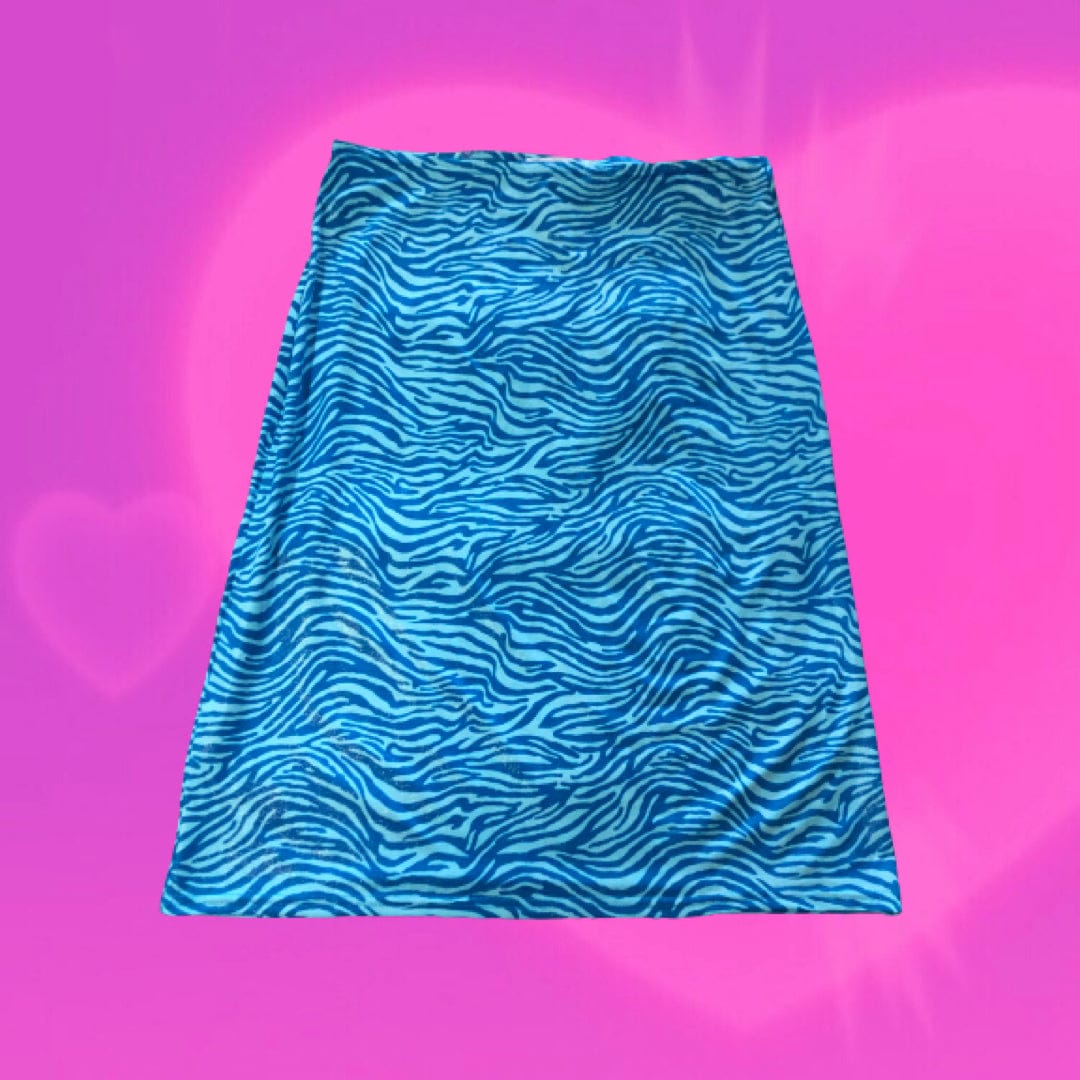 Maple zebra midi skirt