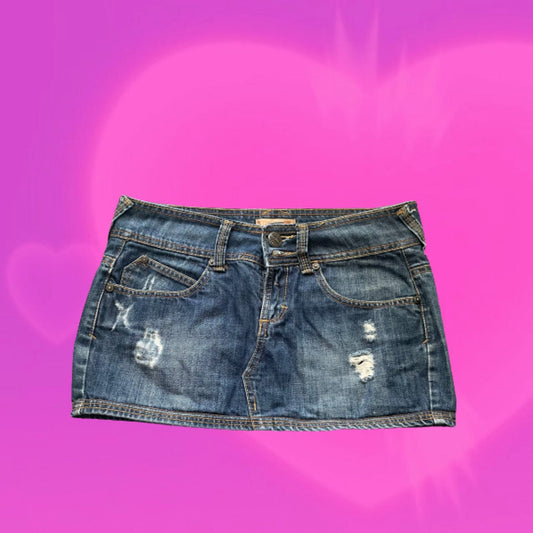 Bershka BSK denim mini skirt