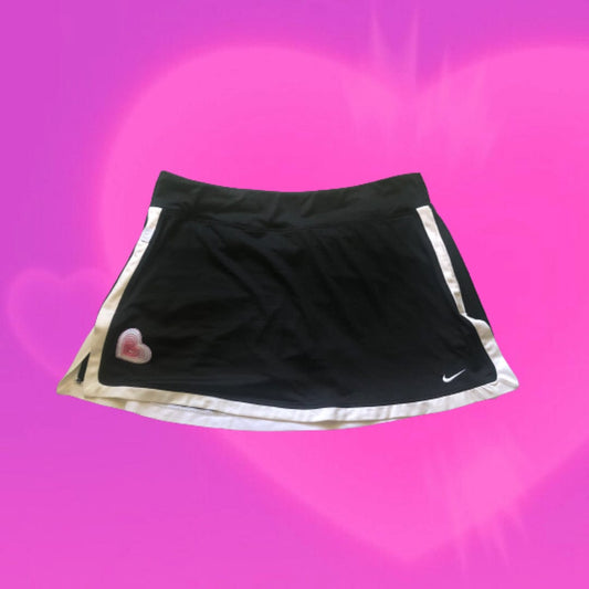 Nike mini tennis skirt with embroidered heart detail