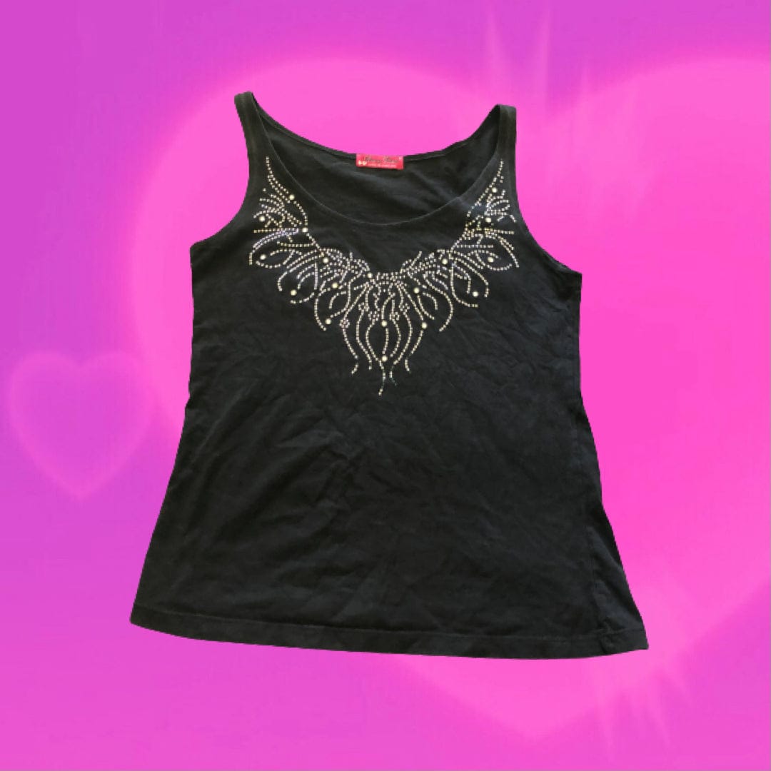 Rhinestone tank top