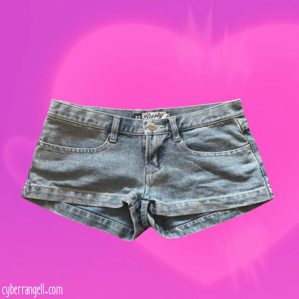 Rusty denim shorts