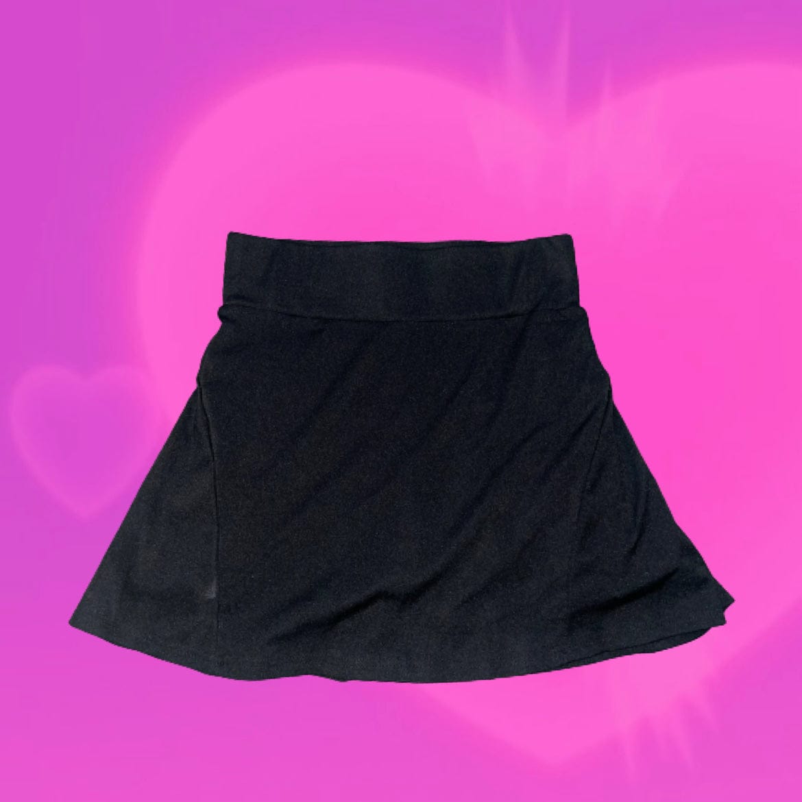 Black tennis mini skirt