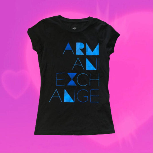 Armani Exchange graphic baby tee