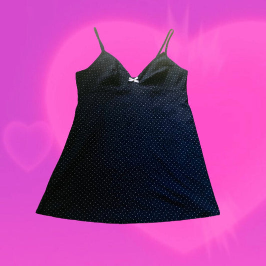 Une Histoire D’Amour polka dot cami top