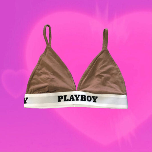 Playboy triangle bra top