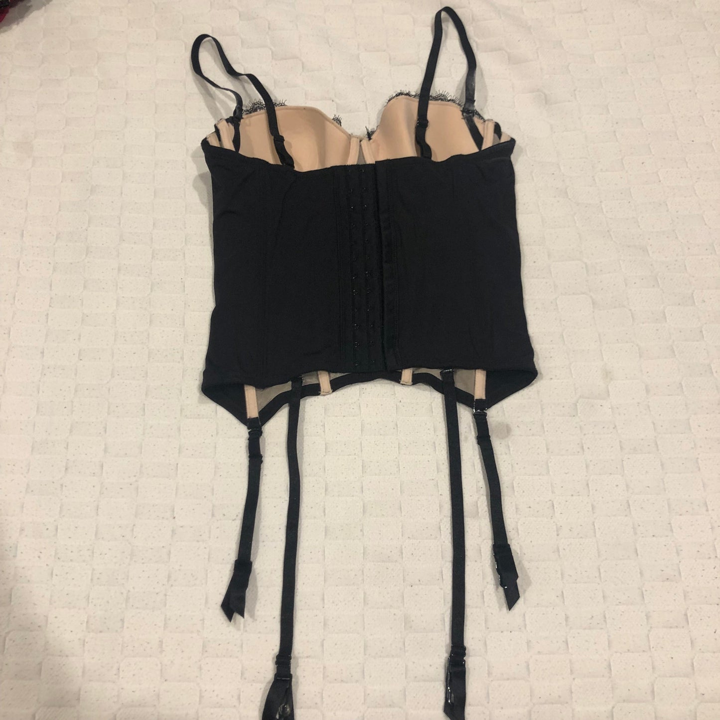 Short Stories corset with detachable garter straps