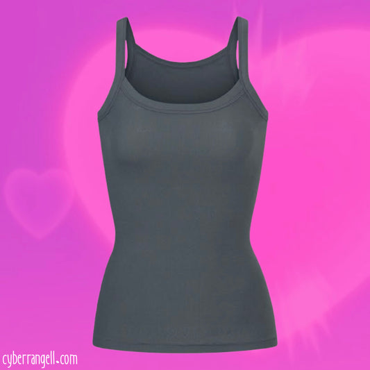 Skims logo pointelle tank top