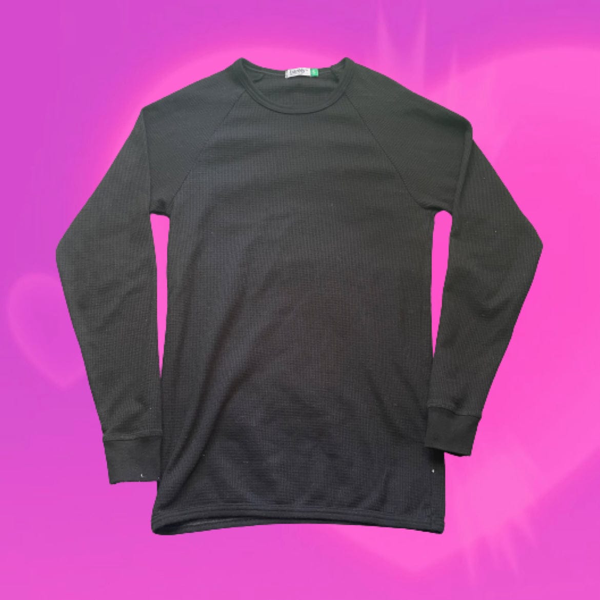 Barely basic waffle knit long sleeve