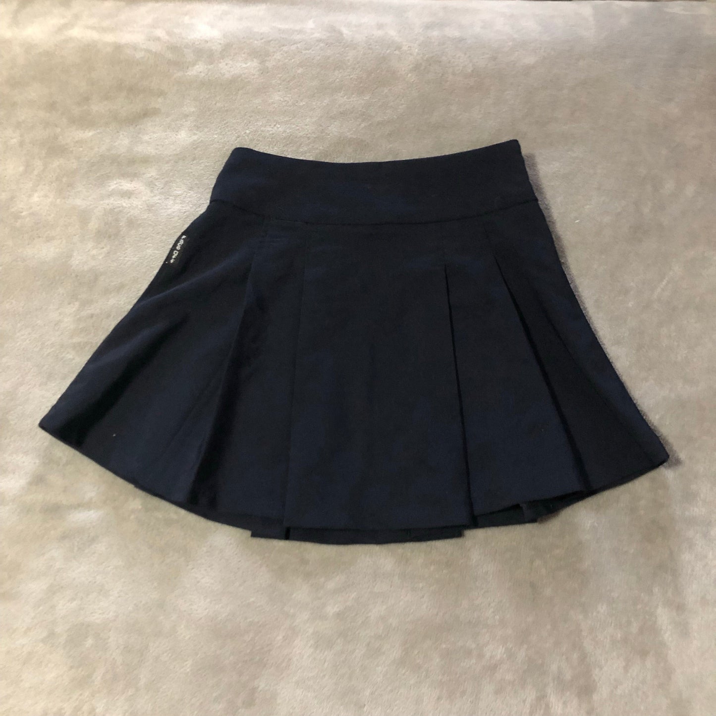 Face Off navy pleated mini skirt