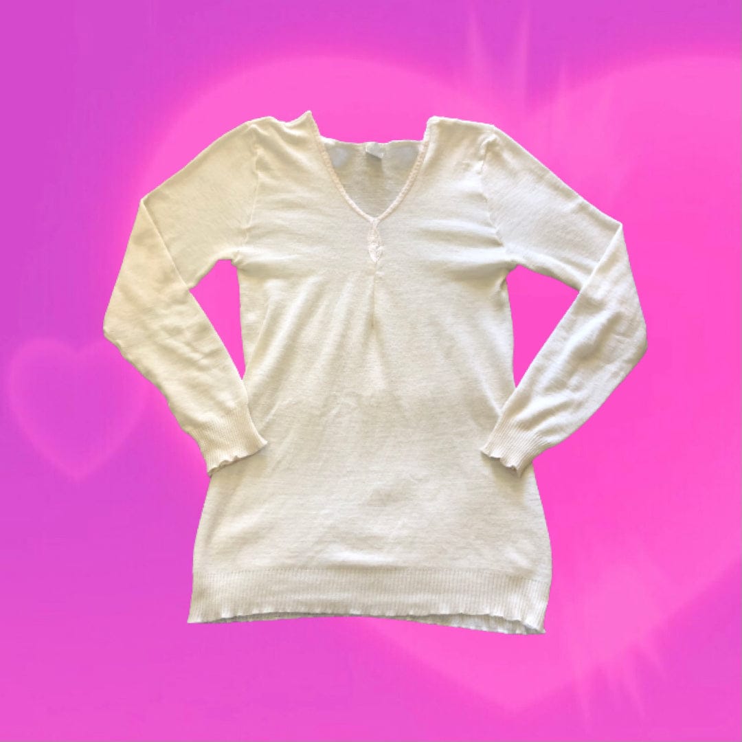 White thermal long sleeve