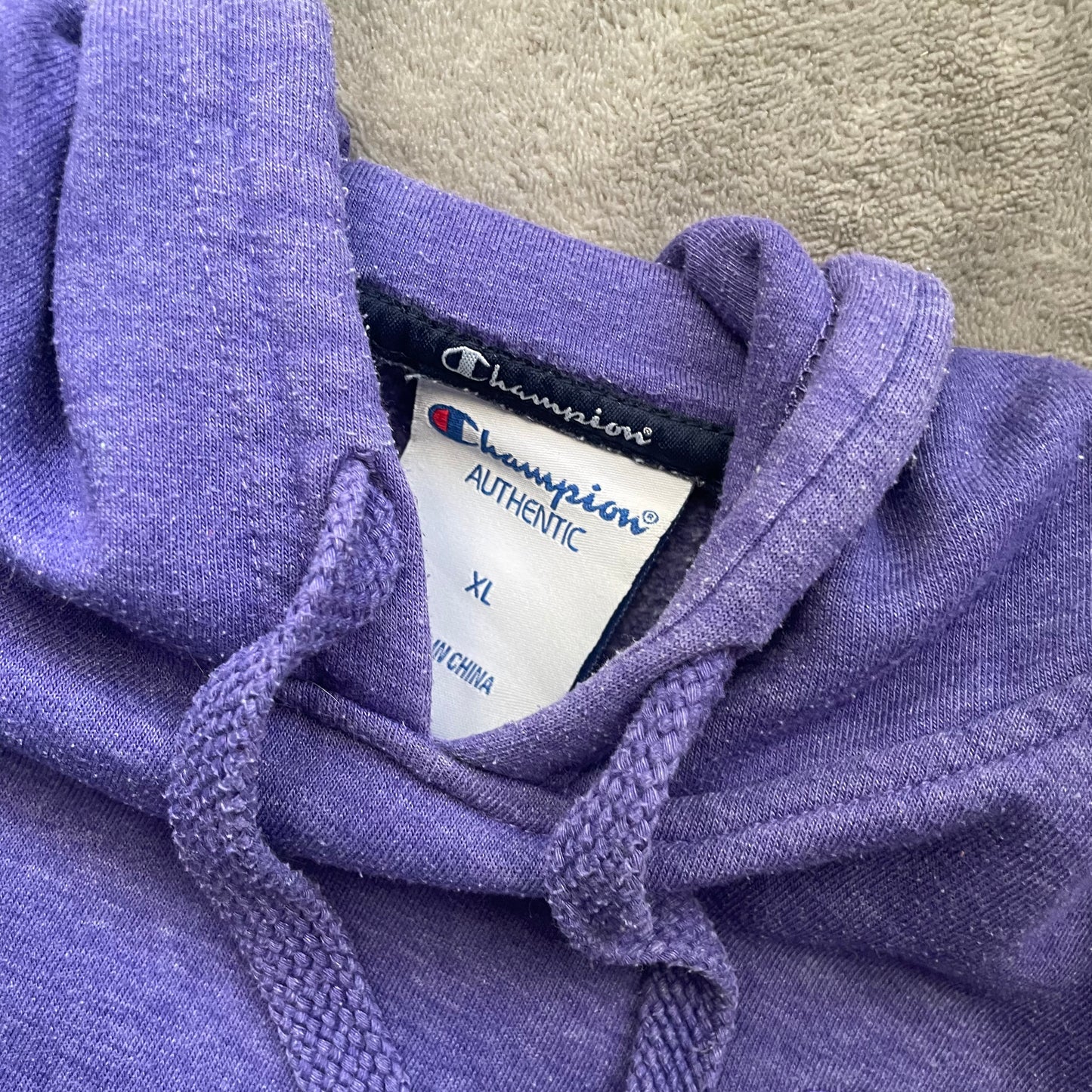 Champion purple hoodie jumper