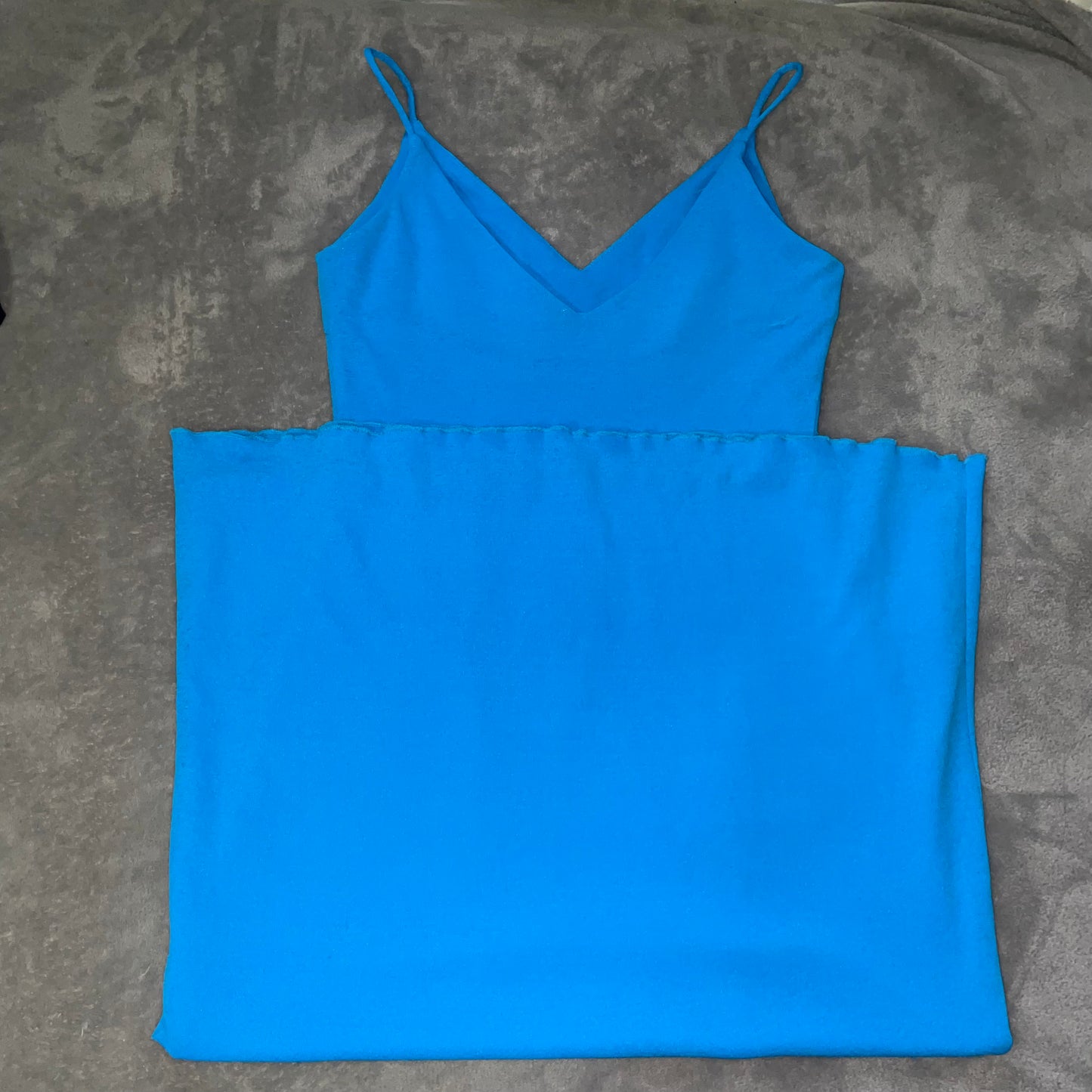 Filo blue midi strappy dress