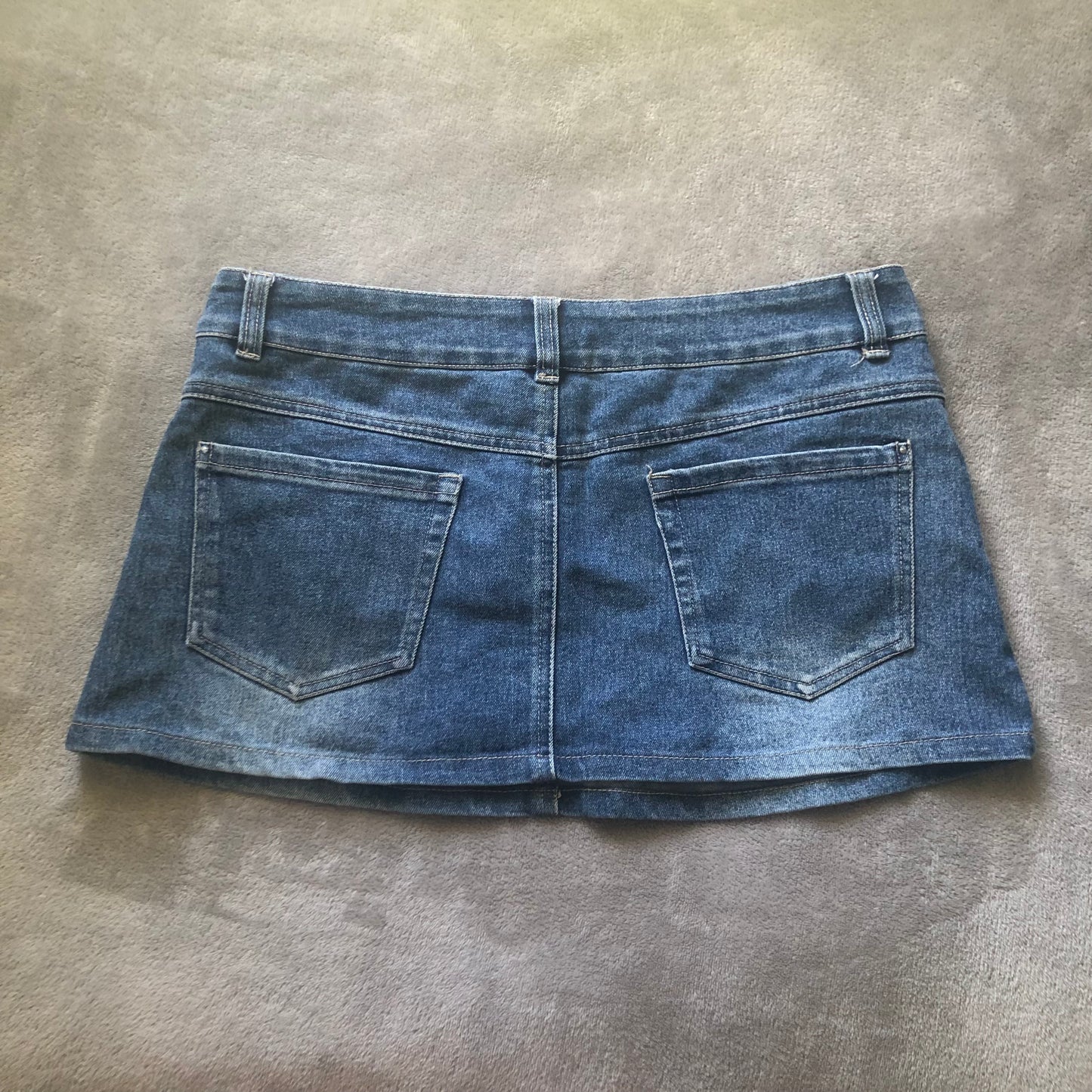 Mei Mei denim mini skirt