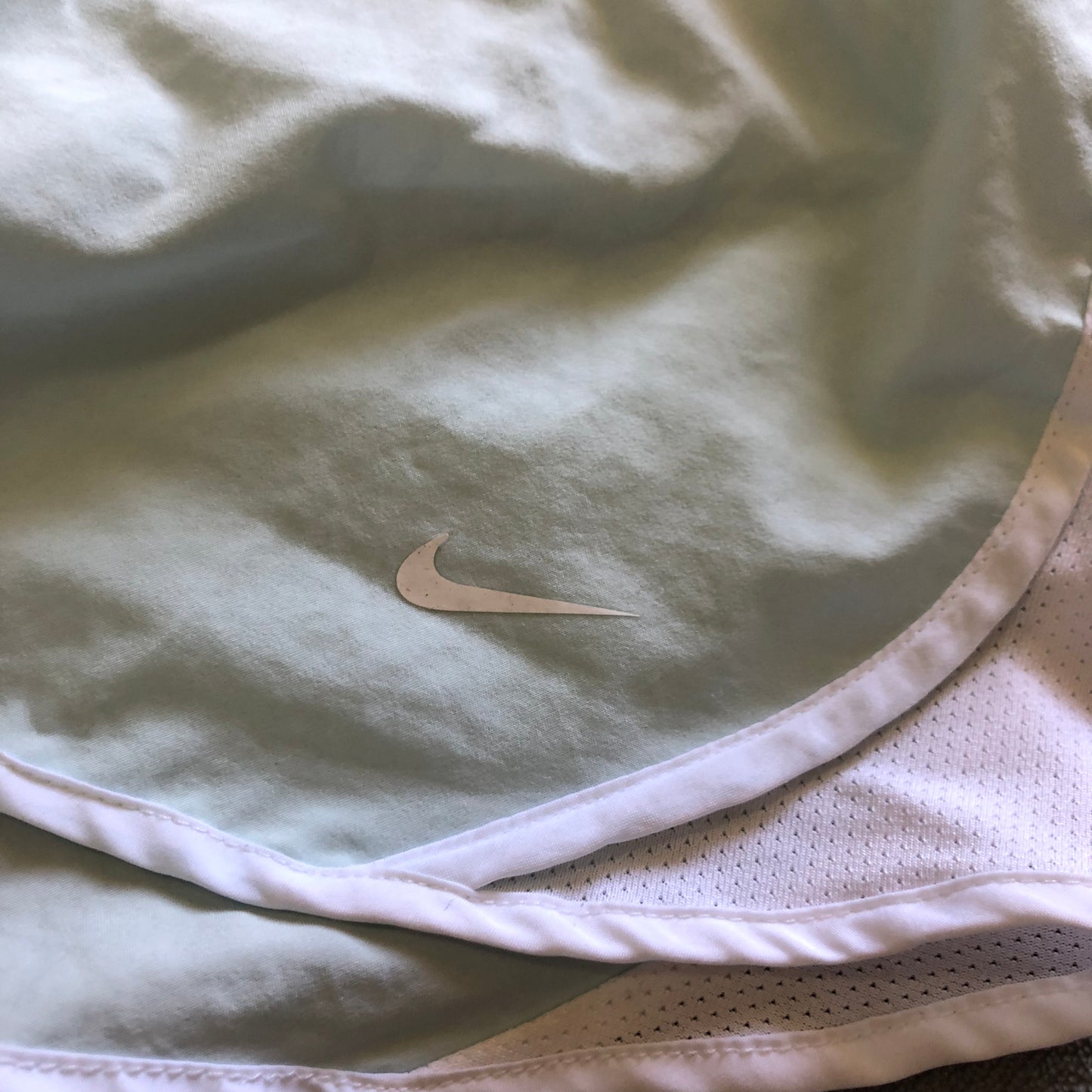 Nike mint and white sport shorts