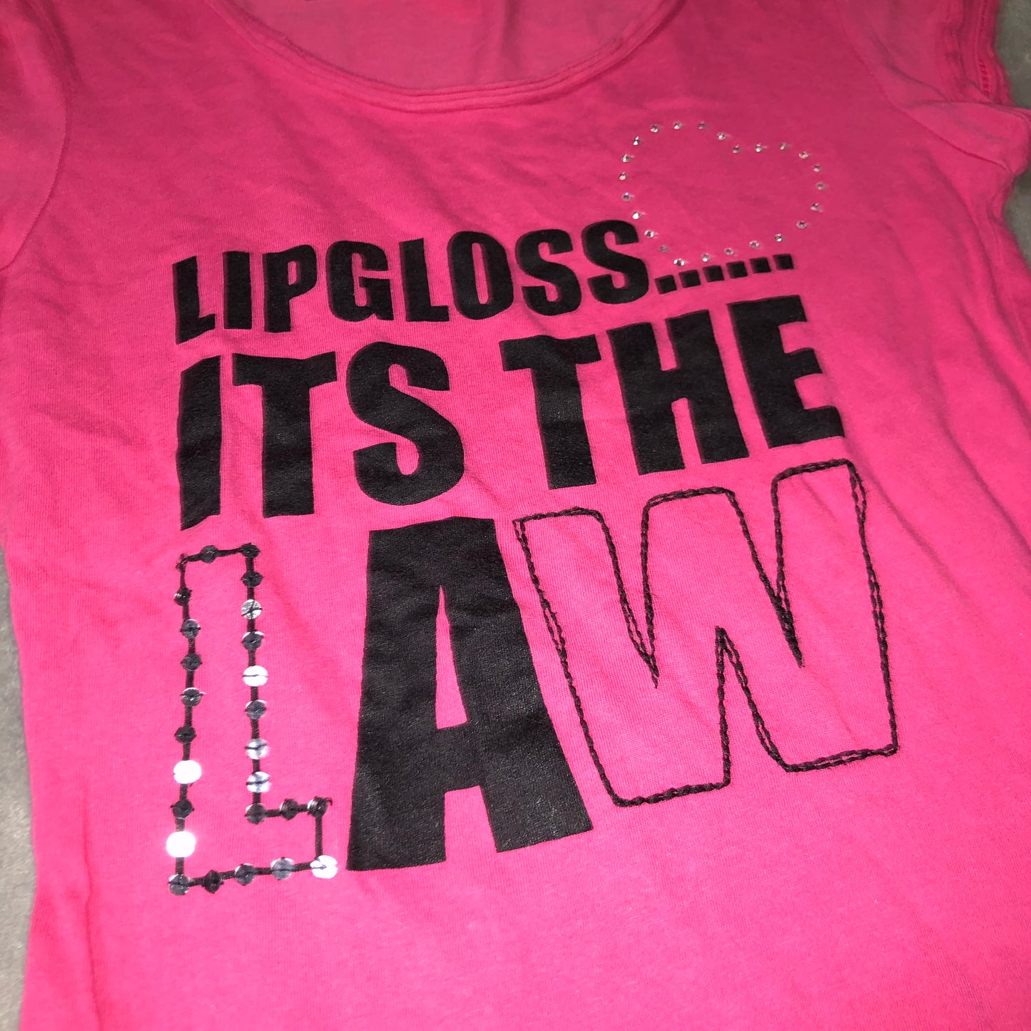 Lipgloss… it’s the law graphic tee