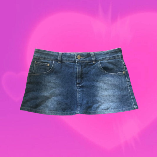 Mei Mei denim mini skirt