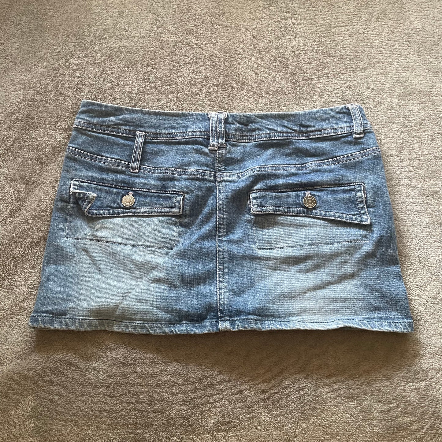 Denim mini skirt