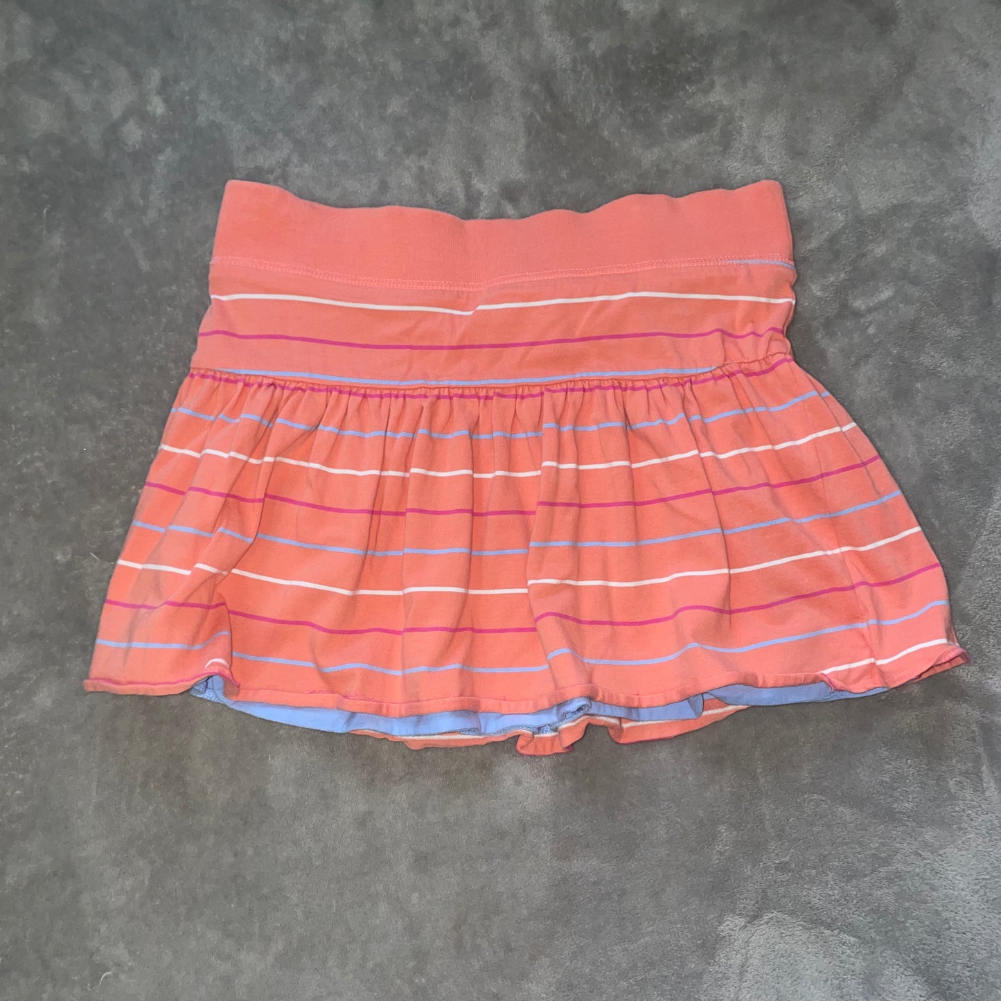 Reversible colourful mini skirt