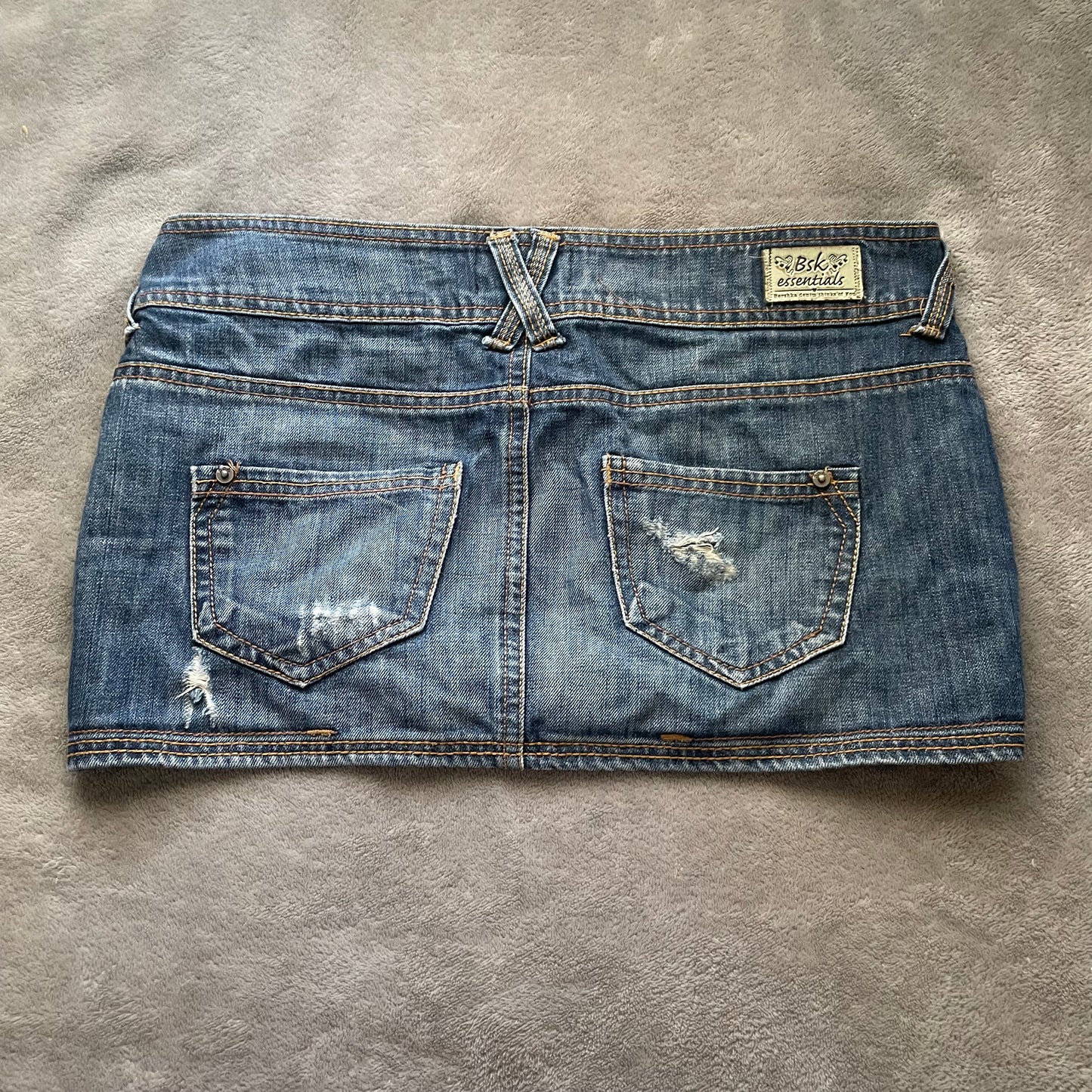 Bershka BSK denim mini skirt