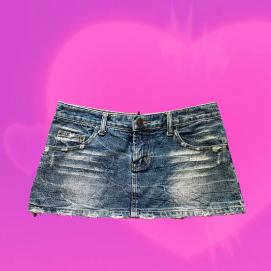 Japanese Brand denim mini skirt