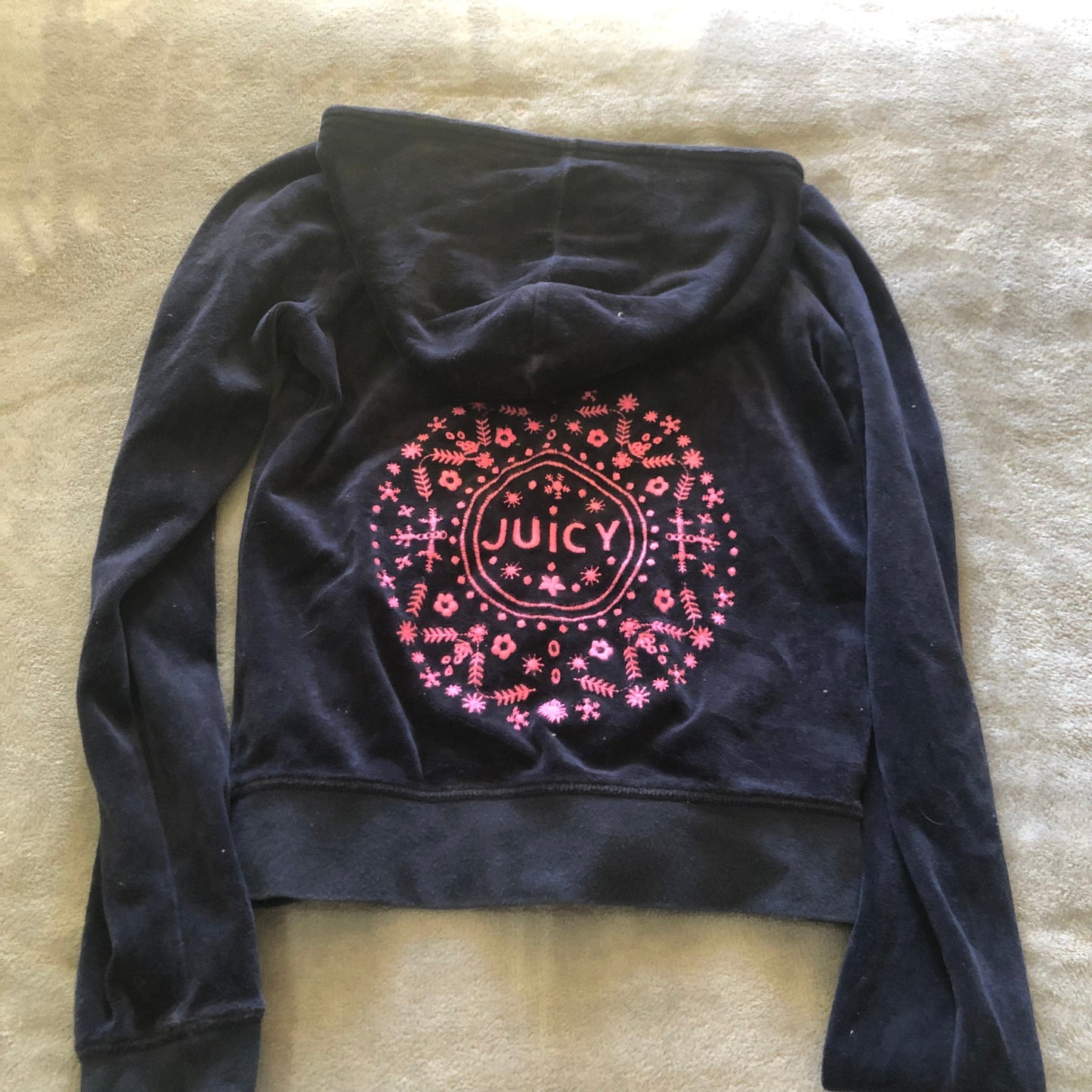 Juicy Couture navy and pink tracksuit set