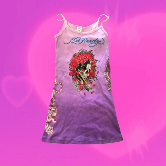 Ed hardy long tank top