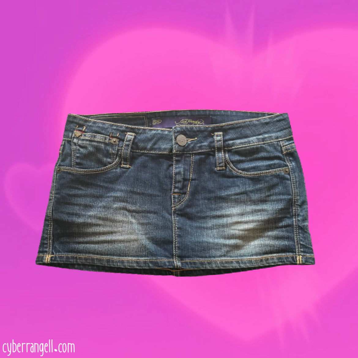 Ed Hardy denim mini skirt