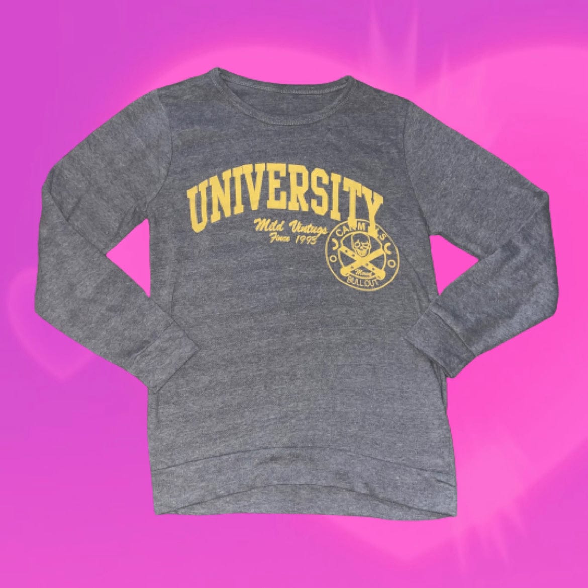 University graphic long sleeve