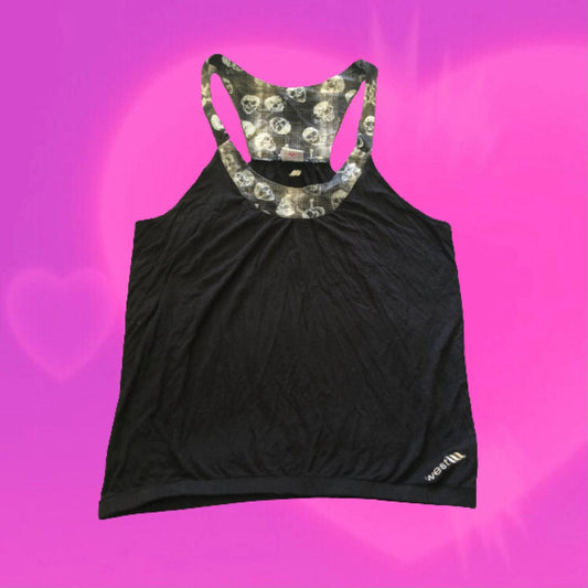 West skull print cami top